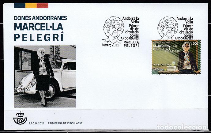 Sellos: Andorra Espa&ntilde;ola Sobres 1&ordm; D&iacute;a 2021 Edifil 510