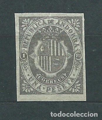 Sellos: Andorra Espa&ntilde;ola Sueltos 1875 Edifil NE 9s (*) Mng