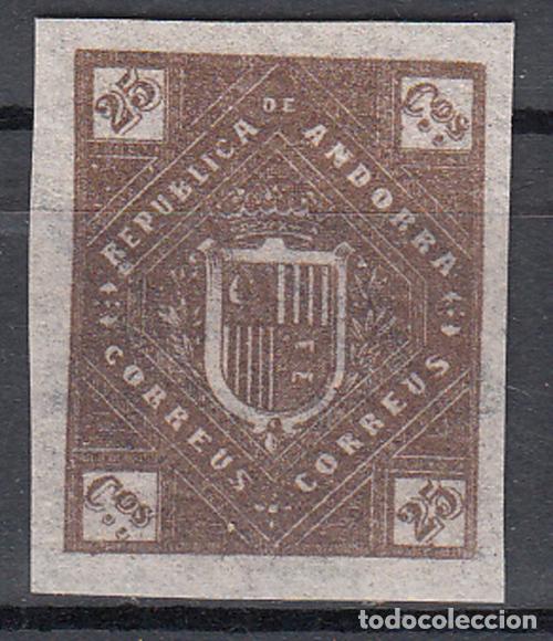 Sellos: Andorra Espa&ntilde;ola Sueltos 1875 Edifil NE 5s (*) Mng
