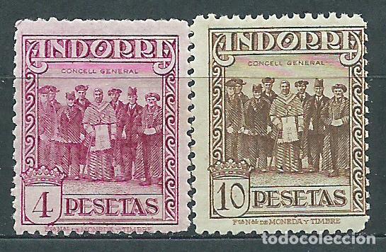 Sellos: Andorra Espa&ntilde;ola Sueltos 1929 Edifil 25/6 * Mh