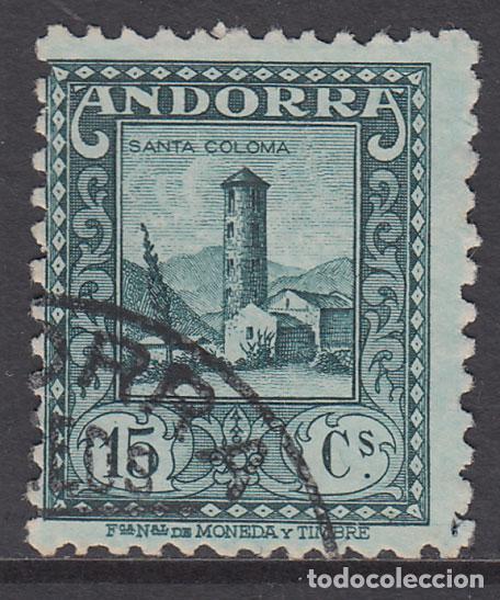 Sellos: Andorra Espa&ntilde;ola Sueltos 1931 Edifil 18d dentado 11&frac12; usado