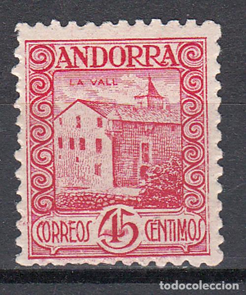 Sellos: Andorra Espa&ntilde;ola Sueltos 1935 Edifil 38 ** Mnh