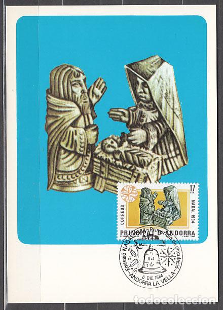 Sellos: Andorra Espa&ntilde;ola Tarjetas M&aacute;ximas 1984 Edifil 183