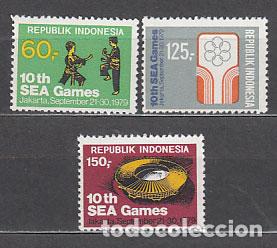 Sellos: Indonesia - Correo 1979 Yvert 852/4 ** Mnh Deportes