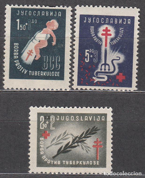 Sellos: Yugoslavia Correo 1948 Yvert 499/501 * Mh Medicina