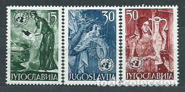 Sellos: Yugoslavia - Correo 1953 Yvert 627/9 * Mh Frescos