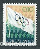 Briefmarken: Yugoslavia - Correo 1970 Yvert 1280 ** Mnh Bandera ol&iacute;mpica