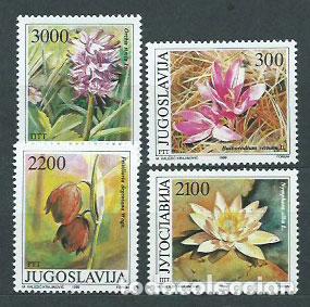 Selos: Yugoslavia - Correo 1989 Yvert 2216/9 ** Mnh Flores