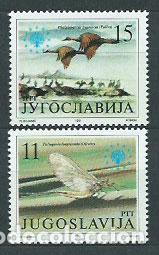 Selos: Yugoslavia - Correo 1991 Yvert 2367/8 ** Mnh Fauna