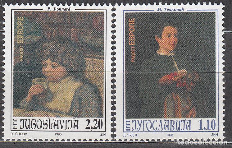 Selos: Yugoslavia Correo 1995 Yvert 2596/97 ** Mnh Joyas de Europa - Pinturas
