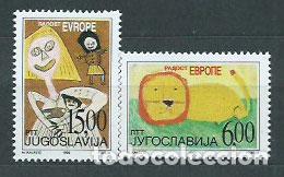 Selos: Yugoslavia - Correo 1999 Yvert 2785/6 ** Mnh Dibujos infantiles