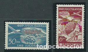 Sellos: Yugoslavia - Aereo Yvert 45/6 ** Mnh Paracaidismo