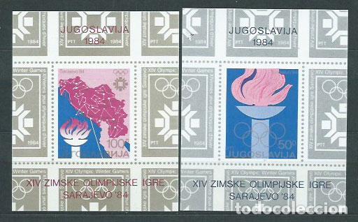 Sellos: Yugoslavia - Hojas Yvert 23/4 ** Mnh Olimpiadas de Sarajevo
