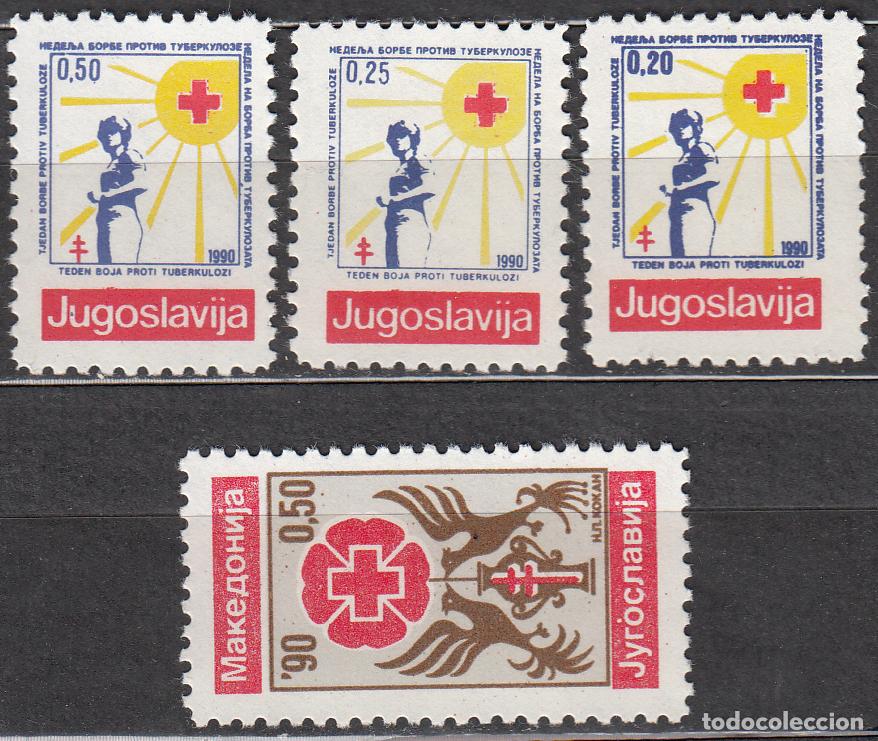 Sellos: Yugoslavia Beneficencia Yvert 174/77 ** Mnh Cruz Roja