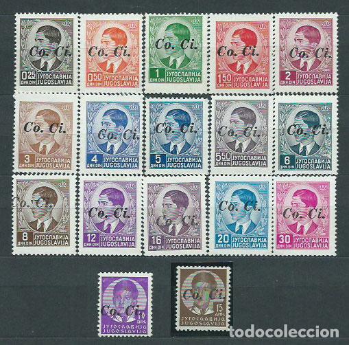 Sellos: Yugoslavia - Ocupacion Italiana Yvert 1/17 */usado Mh/usado