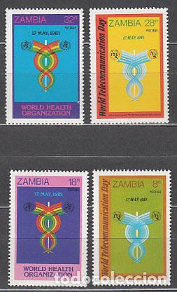 Selos: Zambia - Correo Yvert 233/6 ** Mnh Telecomunicaciones