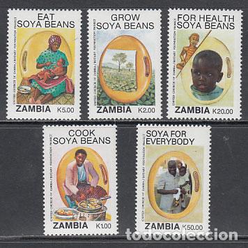 Selos: Zambia - Correo Yvert 536/40 ** Mnh