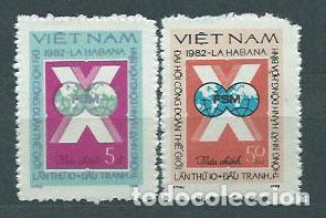 Selos: Vietnam Rep. Socialista - Correo 1982 Yvert 334/5 ** Mnh