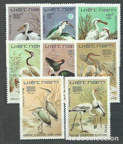 Selos: Vietnam Rep. Socialista - Correo 1983 Yvert 470/7 ** Mnh Fauna aves