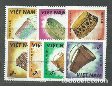 Selos: Vietnam Rep. Socialista - Correo 1986 Yvert 757/63 ** Mnh Artesan&iacute;a