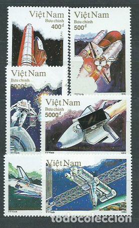 Selos: Vietnam Rep. Socialista - Correo 1992 Yvert 1288/93 ** Mnh Astro