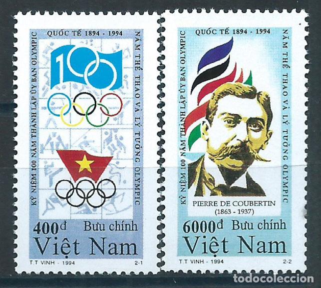 Selos: Vietnam Rep. Socialista Correo 1994 Yvert 1472/73 ** Mnh Deportes