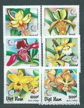 Selos: Vietnam Rep. Socialista - Correo 1995 Yvert 1579/84 ** Mnh Flores
