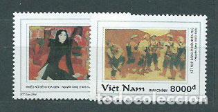 Selos: Vietnam Rep. Socialista - Correo 1996 Yvert 1656/7 ** Mnh Pinturas