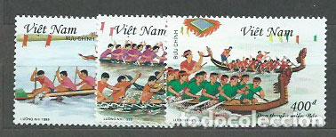 Selos: Vietnam Rep. Socialista - Correo 1999 Yvert 1851/3 ** Mnh Barcos
