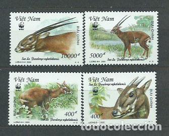 Selos: Vietnam Rep. Socialista - Correo 2000 Yvert 1894/7 ** Mnh Fauna