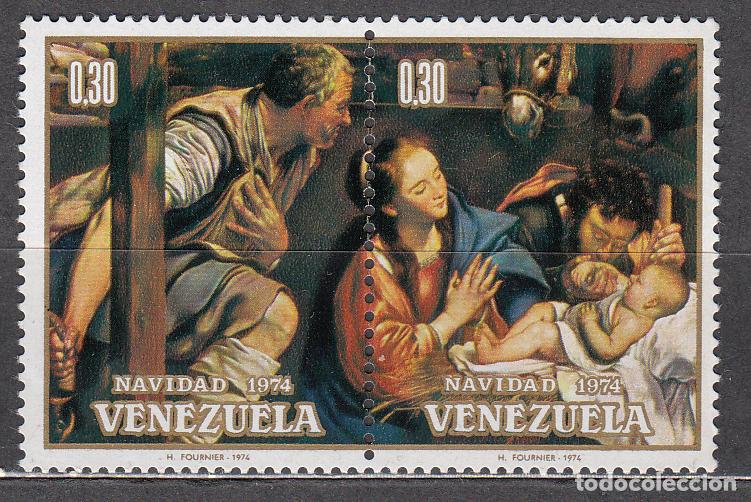 Selos: Venezuela Correo 1974 Yvert 943/44 ** Mnh Navidad - Pintura