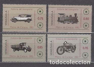 Selos: Venezuela - Correo 1983 Yvert 1124/7 ** Mnh Tren