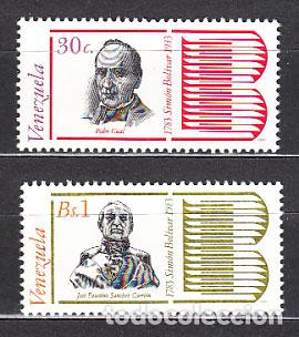 Selos: Venezuela - Correo 1984 Yvert 1154/5 ** Mnh Personajes