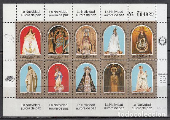 Selos: Venezuela - Correo 1985 Yvert 1171/80 ** Mnh Religi&oacute;n. Virgen Maria
