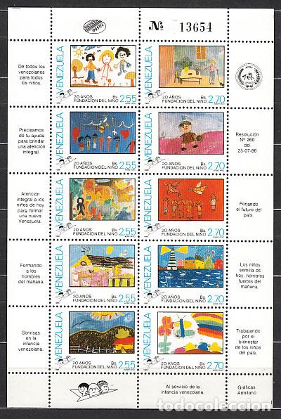 Selos: Venezuela - Correo 1986 Yvert 1261/70 ** Mnh