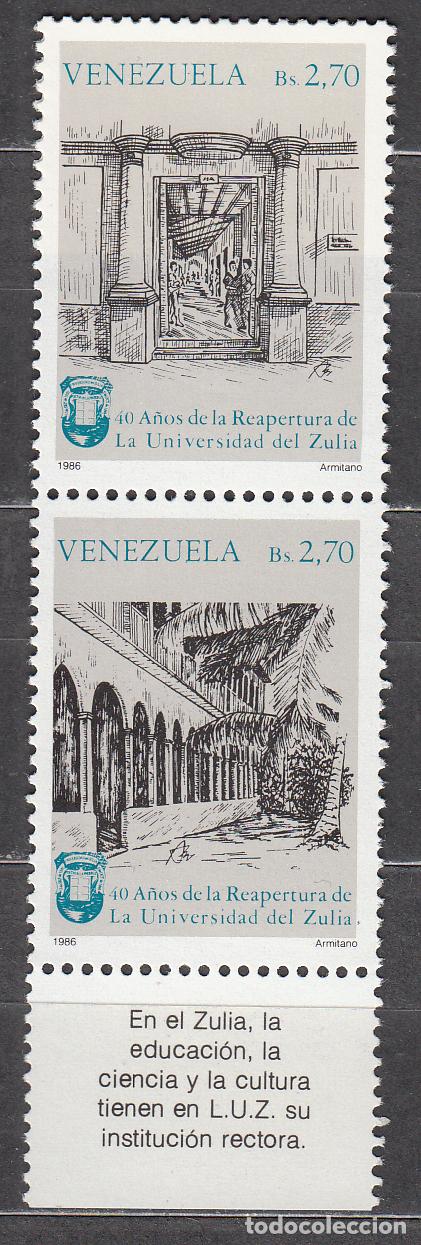 Selos: Venezuela Correo 1986 Yvert 1240/41 ** Mnh Universidad de Zulia