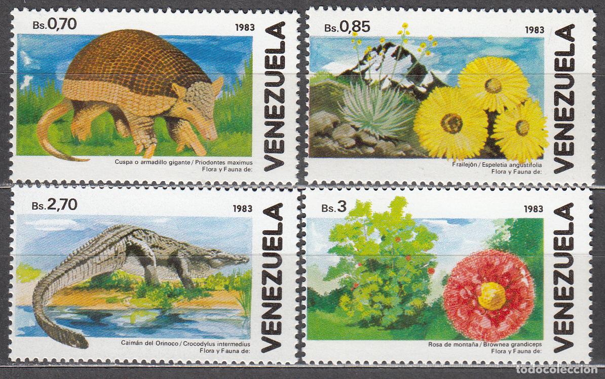 Selos: Venezuela Correo 1986 Yvert 1244/47 ** Mnh Fauna - Flora