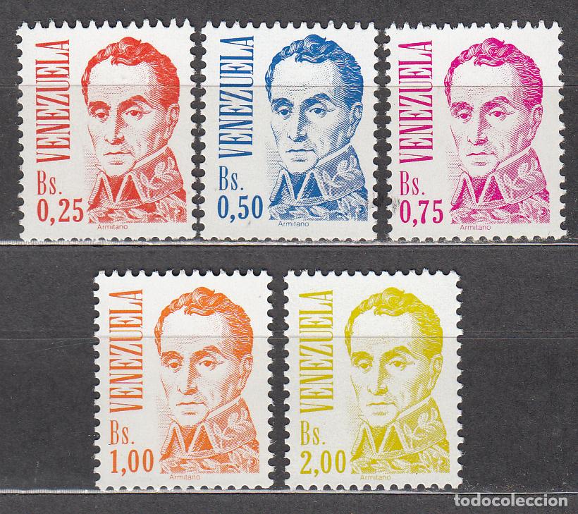 Selos: Venezuela Correo 1986 Yvert 1248/52 ** Mnh Serie Corriente Simon Bolivar