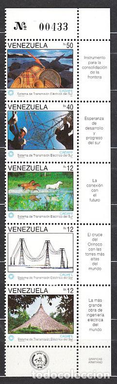 Selos: Venezuela - Correo 1992 Yvert 1588/92 ** Mnh