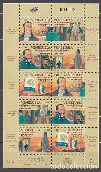 Selos: Venezuela - Correo 1997 Yvert 1903/7 ** Mnh Personaje