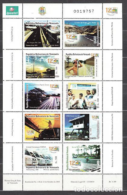 Selos: Venezuela - Correo 2003 Yvert 2265/74 ** Mnh
