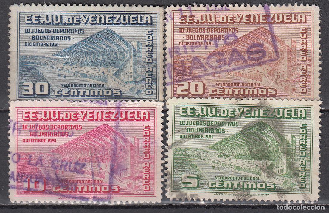 Francobolli: Venezuela - Aereo Yvert 368/71 usado Deportes