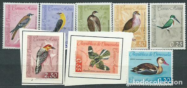 Francobolli: Venezuela - Aereo Yvert 769/76 * (*) Mh/Mng Fauna. Aves