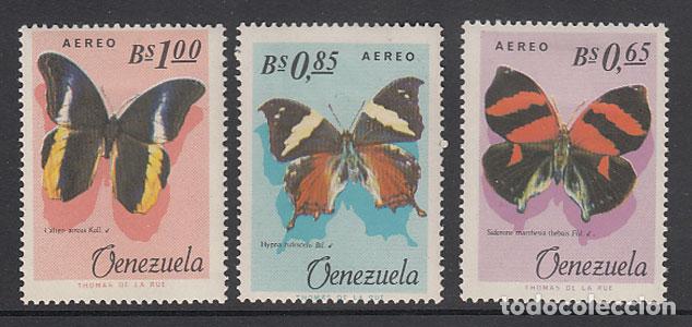Francobolli: Venezuela - Aereo Yvert 873/5 * Mh Fauna mariposas