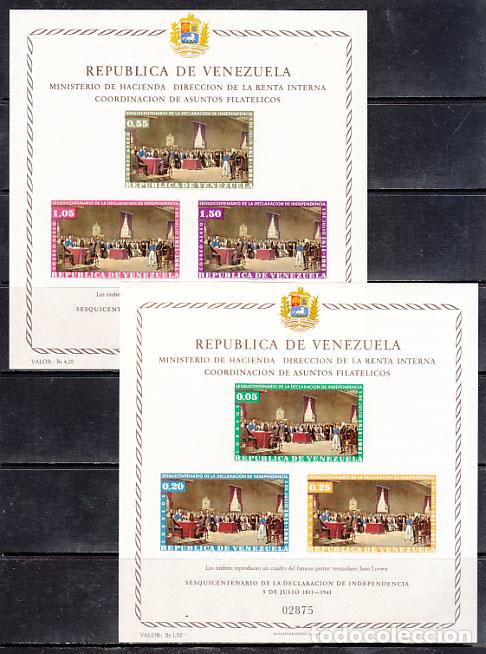 Francobolli: Venezuela - Hojas Yvert 6/7 ** Mnh