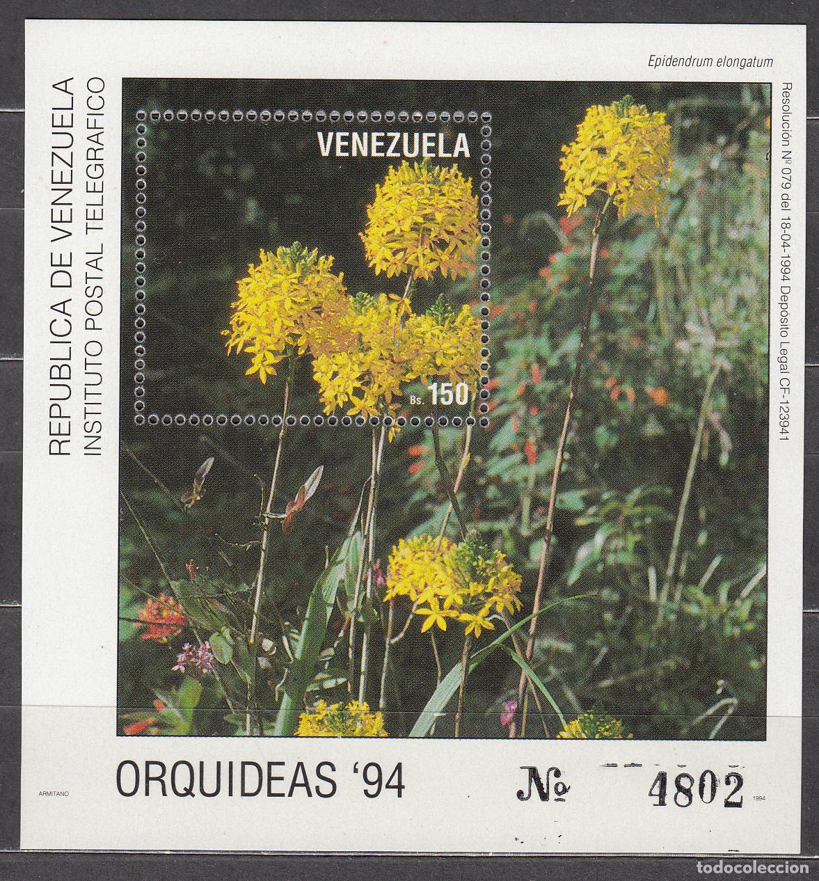 Francobolli: Venezuela Hojas Yvert 40 ** Mnh Flora - Orquideas