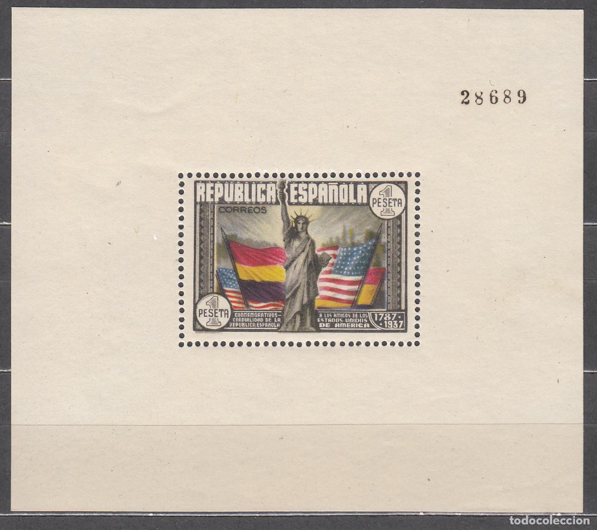 Francobolli: Espa&ntilde;a II Rep&uacute;blica 1938 Edifil 764 ** Mnh