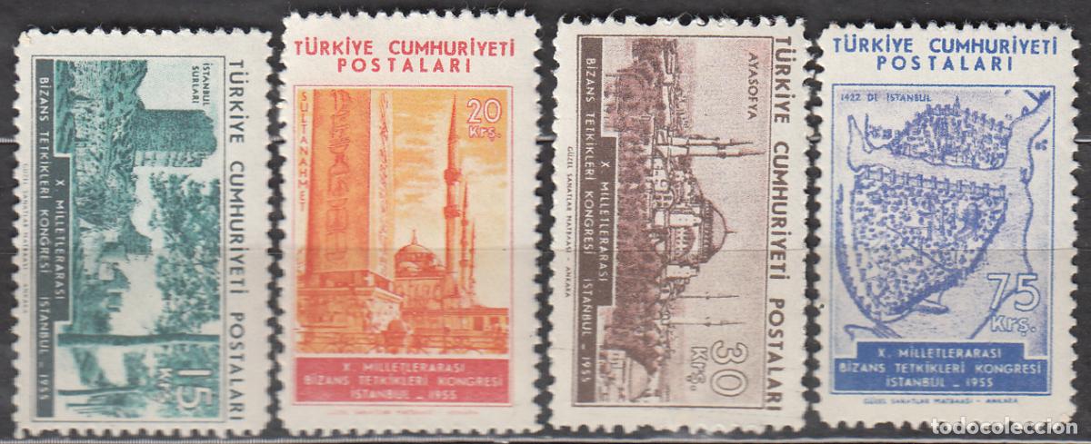 Francobolli: Turquia - Correo 1955 Yvert 1256/59 ** Mnh