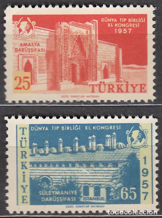 Francobolli: Turquia - Correo 1957 Yvert 1329/30 ** Mnh Medicina