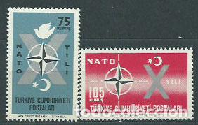 Francobolli: Turquia - Correo 1962 Yvert 1614/5 ** Mnh OTAN